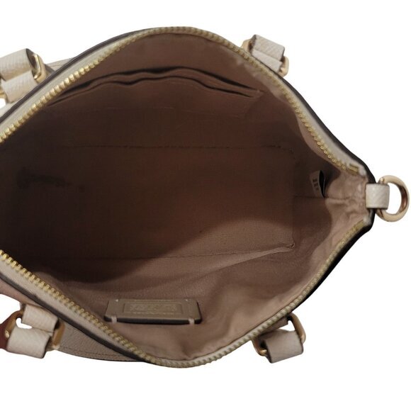 Coach Leather Mini Gallery Crossbody Chalk - Picture 9 of 11